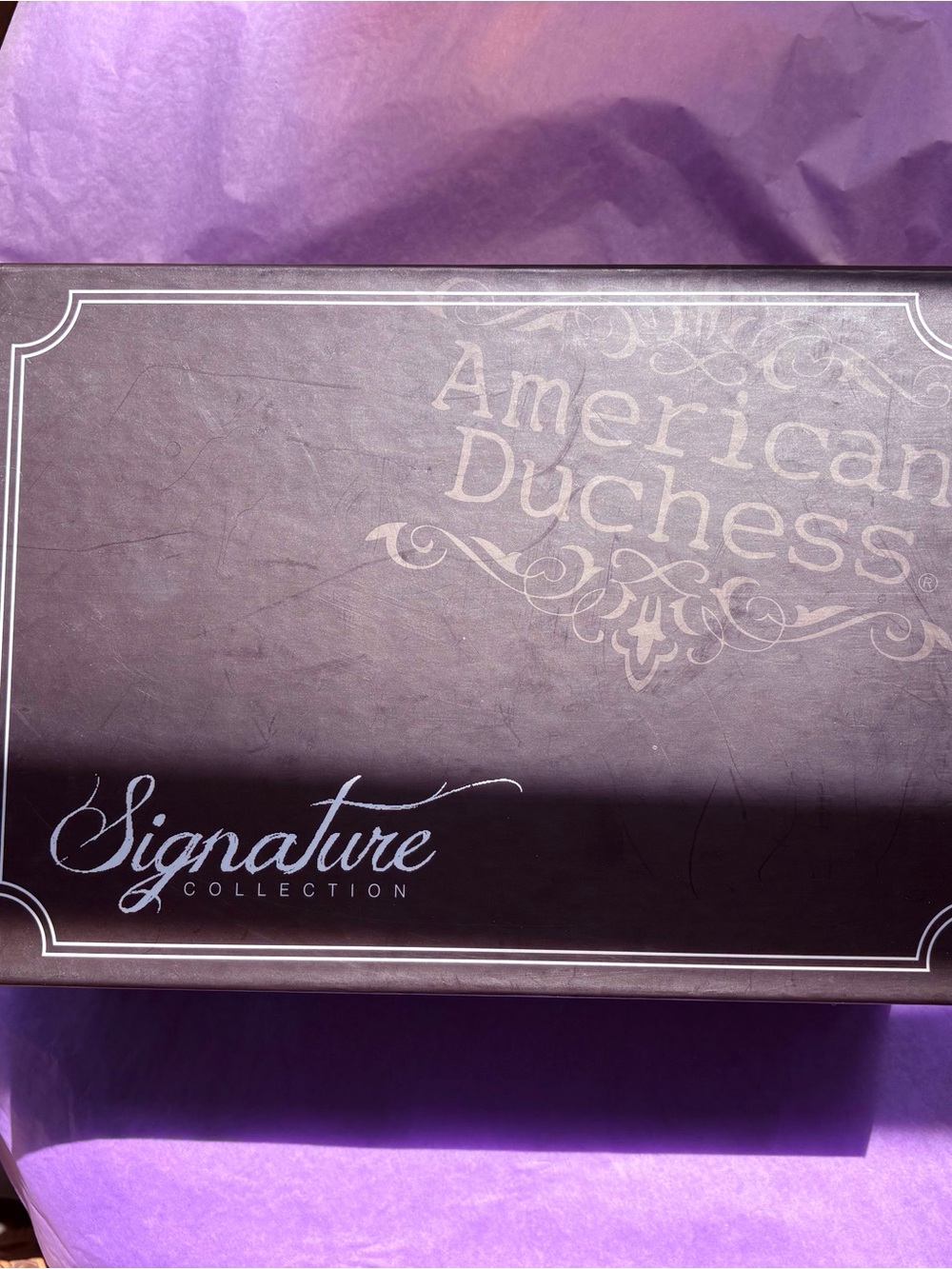 American Duchess Embroidered Cream Satin Bow Pumps with Gold Accents - Picture 12 of 12